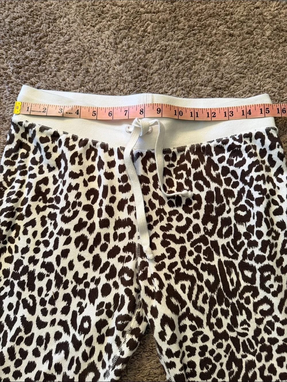 J.Crew Vintage Fleece leopard joggers size S